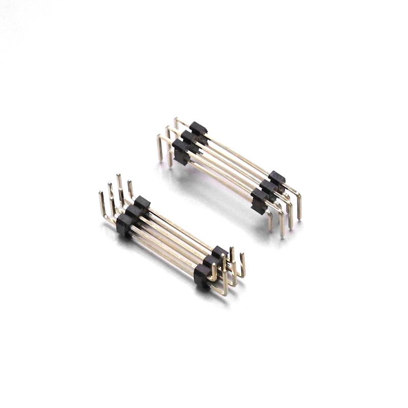 KR2028 Series Dual Row DIP Right Angle U Type Pin Header H=17.0