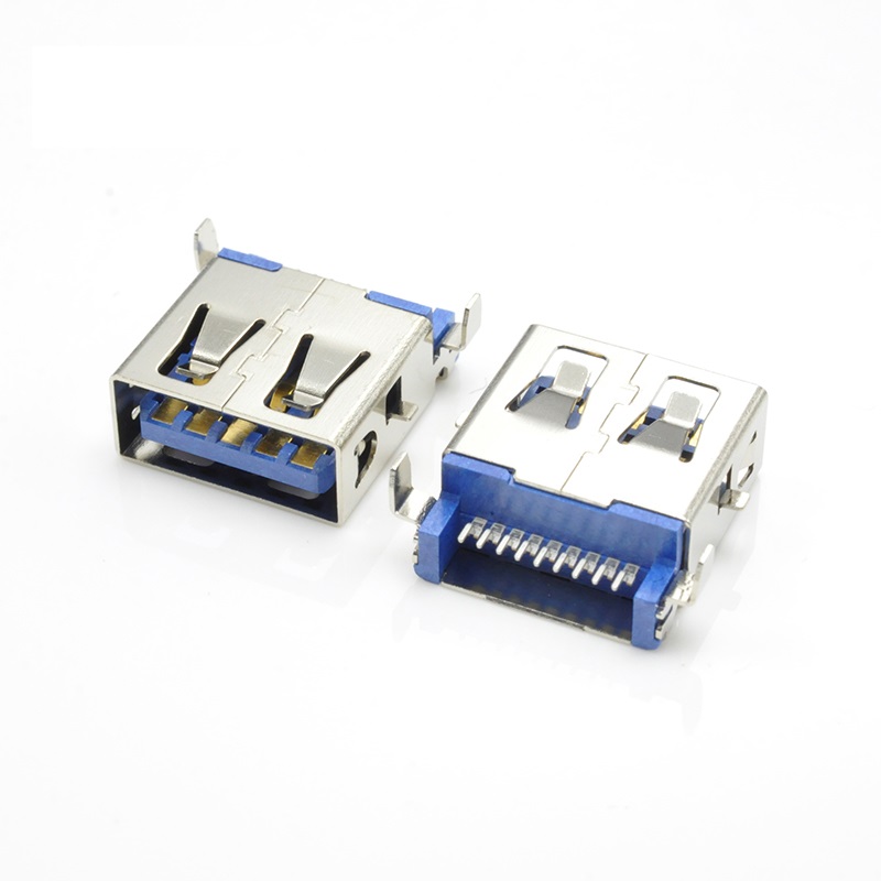 U03S0002B Series USB3.0 A Type AF SMT Right Angle Female Connector